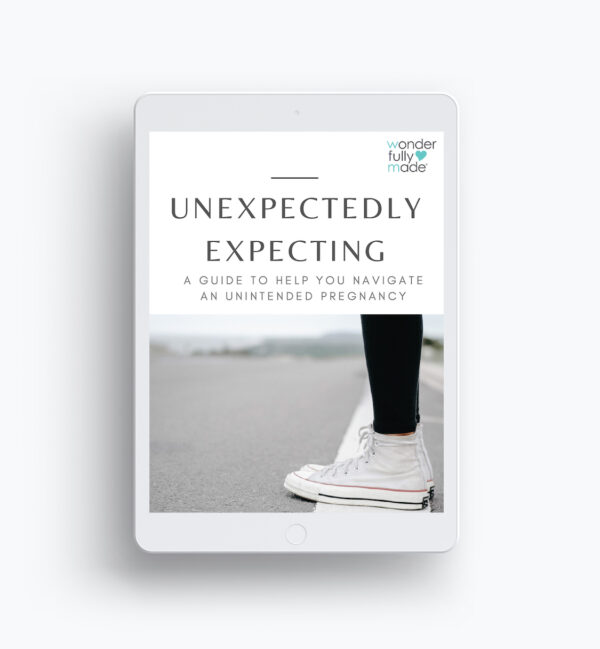 Guide cover for UNEXPECTEDLY EXPECTING - A Guide To Help You Navigate An Unintended Pregnancy